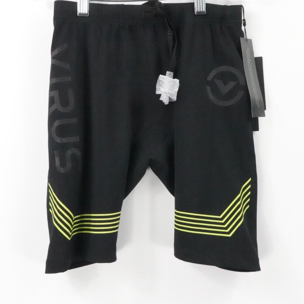 Virus Shorts Mens Small Black Tempo Tech V2 Compression‎ MMA Training